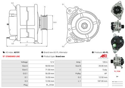 AS-PL A0191 EAN: 5901259402384.