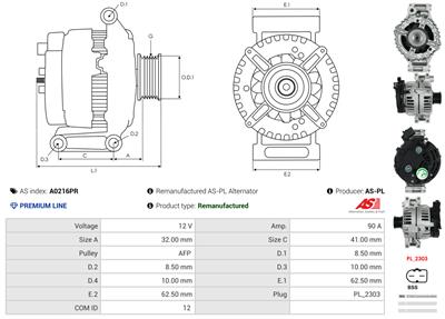 AS-PL A0216PR EAN: 5902129098225.