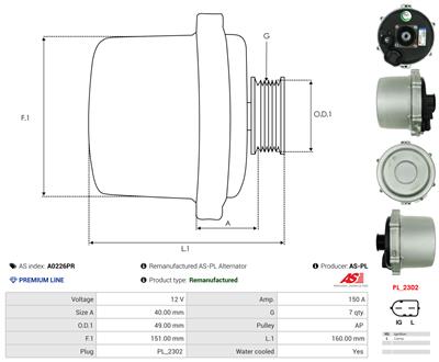 AS-PL A0226PR EAN: 5902129026921.