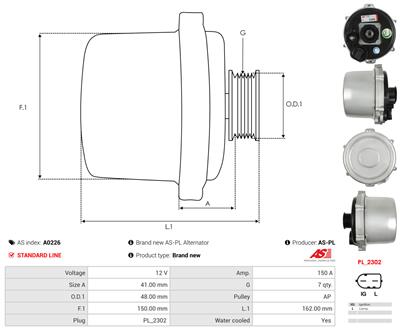 AS-PL A0226 EAN: 5901259440294.