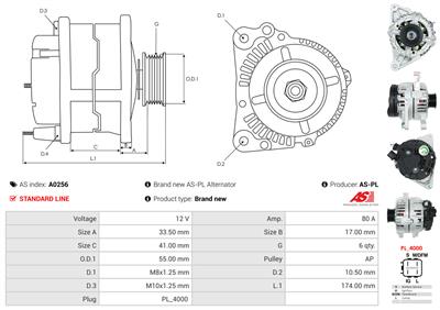 AS-PL A0256 EAN: 5901259457889.
