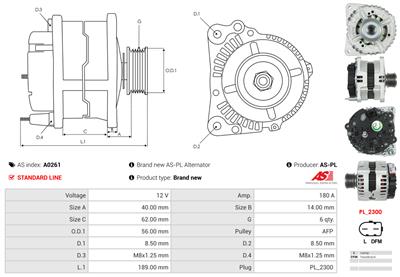 AS-PL A0261 EAN: 5901259460100.