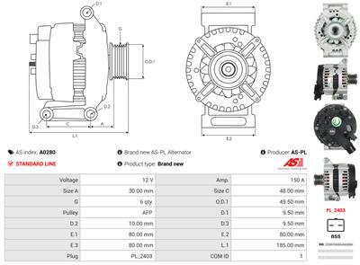 AS-PL A0280 EAN: 5901259461961.