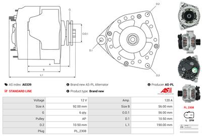 AS-PL A0339 EAN: 5901259478525.