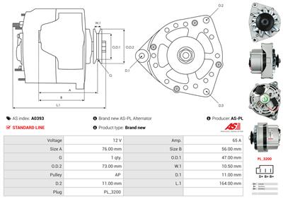 AS-PL A0393 EAN: 5901259490732.