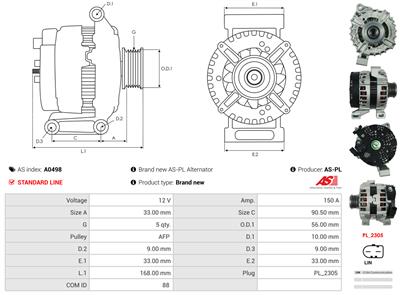 AS-PL A0498 EAN: 5902129028260.