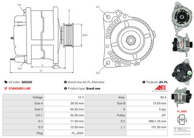 AS-PL A0520S EAN: 5902129045601.