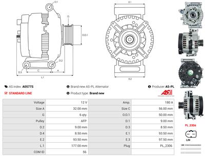 AS-PL A0577S EAN: 5902129048206.