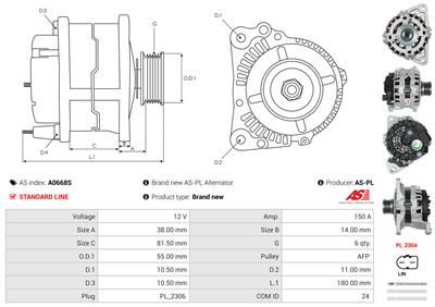 AS-PL A0668S EAN: 5902129121985.