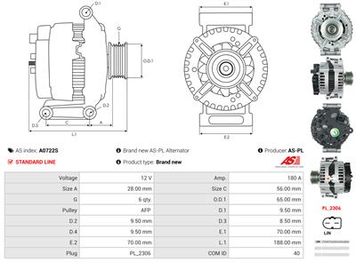 AS-PL A0722S EAN: 5902129109983.