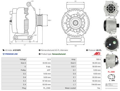 AS-PL A1016PR EAN: 5902129090434.