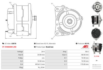 AS-PL A3018 EAN: 5901259403589.