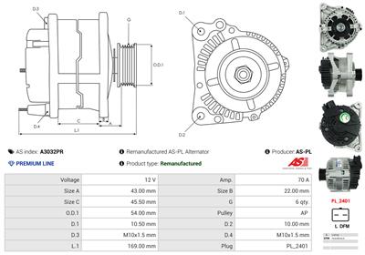 AS-PL A3032PR EAN: 5902129023722.