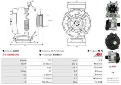AS-PL A3058 EAN: 5901259404135.