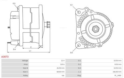 AS-PL A3073 EAN: 5901259404319.