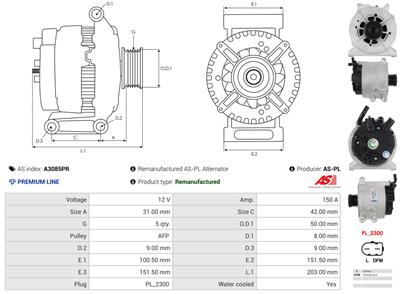 AS-PL A3085PR EAN: 5902129031321.