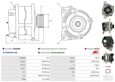 AS-PL A3220PR EAN: 5902129091417.