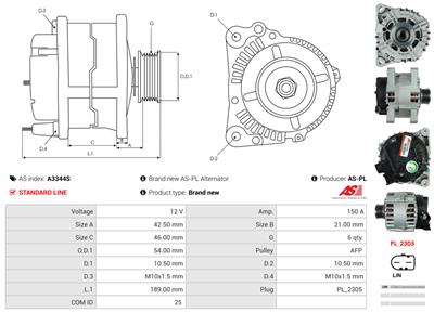 AS-PL A3344S EAN: 5902129044574.