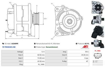 AS-PL A3349PR EAN: 5902129178590.