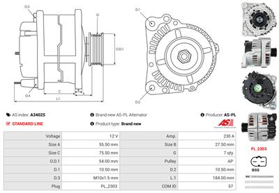 AS-PL A3402S EAN: 5902129091240.