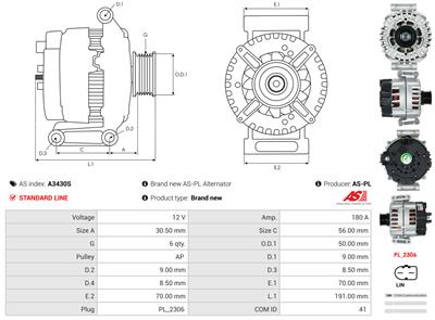 AS-PL A3430S EAN: 5902129109471.