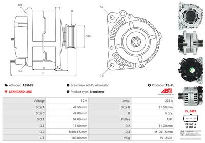 AS-PL A3569S EAN: 5902129143345.