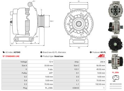 AS-PL A3704S EAN: 5902129229797.