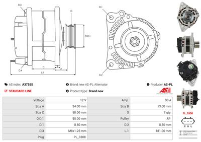 AS-PL A3755S EAN: 5902129226017.