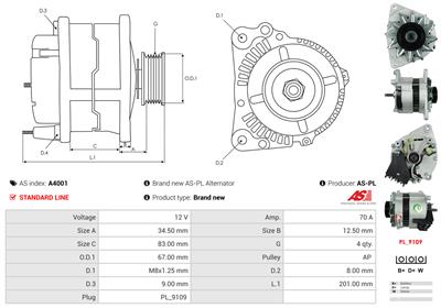 AS-PL A4001 EAN: 5901259404791.