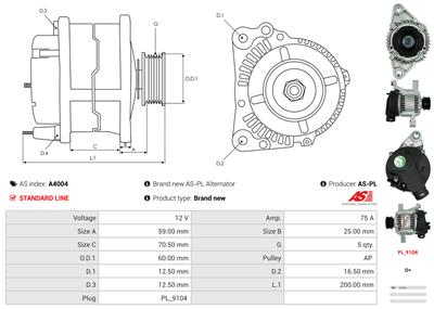 AS-PL A4004 EAN: 5901259404852.