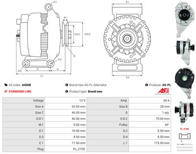 AS-PL A4008 EAN: 5901259404920.