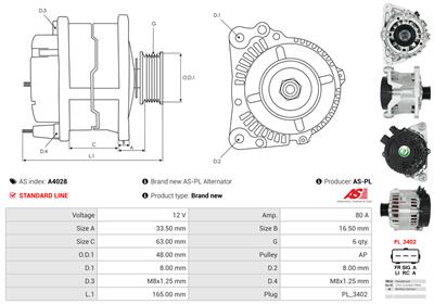 AS-PL A4028 EAN: 5901259405163.