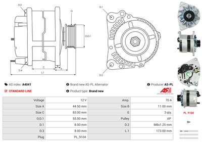 AS-PL A4041 EAN: 5901259405293.