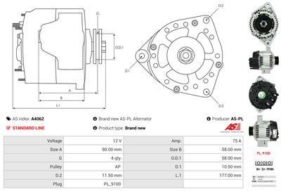 AS-PL A4062 EAN: 5901259405552.