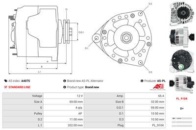 AS-PL A4075 EAN: 5901259405699.