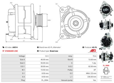 AS-PL A5014 EAN: 5901259405972.