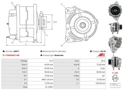 AS-PL A5017 EAN: 5901259406009.