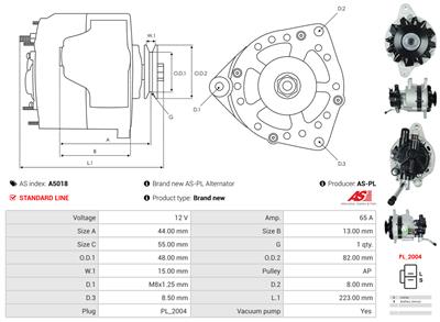 AS-PL A5018 EAN: 5901259406016.