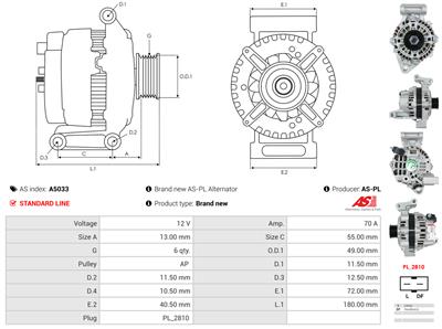 AS-PL A5033 EAN: 5901259436471.