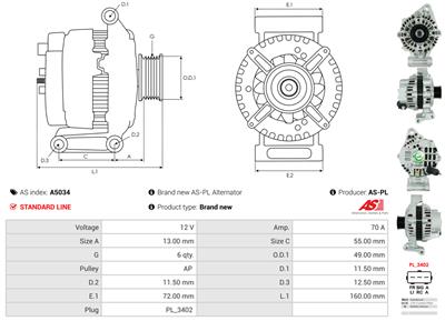 AS-PL A5034 EAN: 5901259436549.