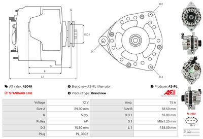 AS-PL A5049 EAN: 5901259462609.