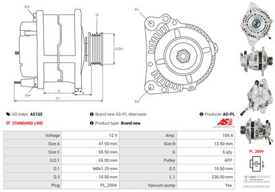 AS-PL A5155 EAN: 5902129004448.