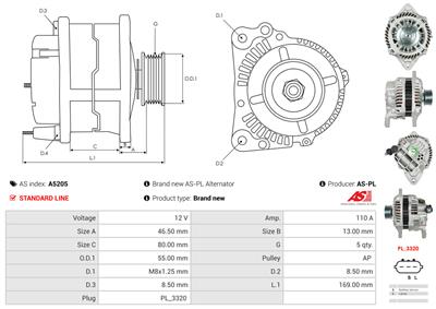 AS-PL A5205 EAN: 5902129007111.