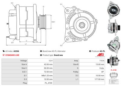 AS-PL A5266 EAN: 5902129010333.