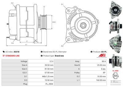 AS-PL A5318 EAN: 5902129020905.