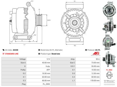 AS-PL A5330 EAN: 5902129021315.