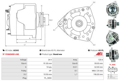 AS-PL A5343 EAN: 5902129028321.