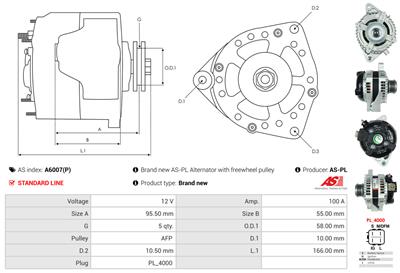 AS-PL A6007(P) EAN: 5901259499780.