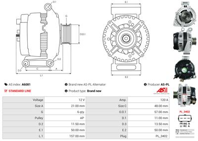 AS-PL A6081 EAN: 5902129012320.