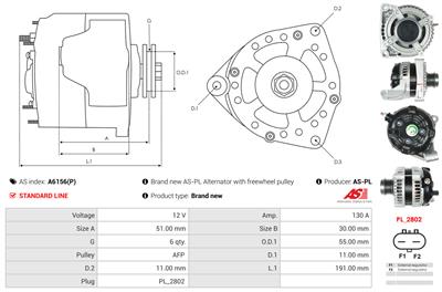 AS-PL A6156(P) EAN: 5901259487350.